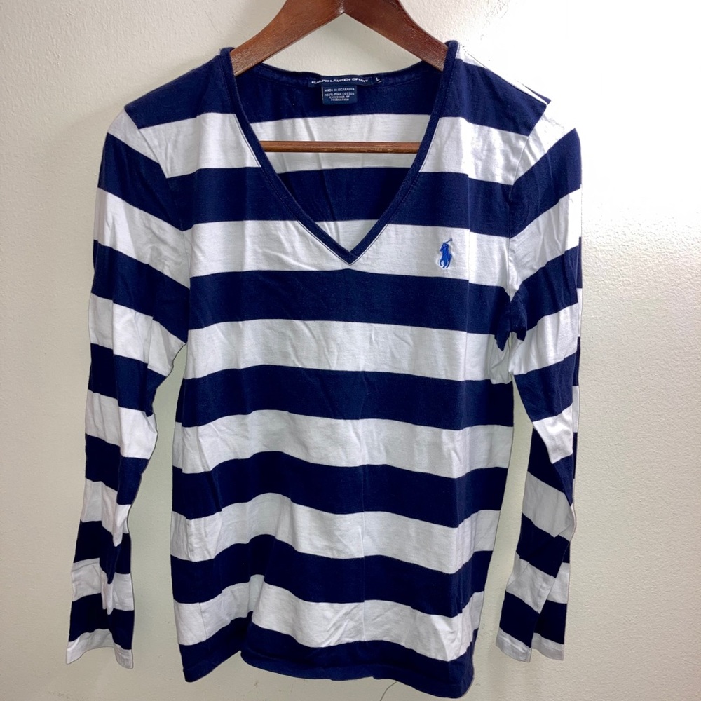 Ralph Lauren Sport cotton long sleeve stripe shirt